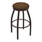 Holland Bar Stool Co 25" Swivel Counter Stool, Bronze Finish, Rein Thatch Seat 80225BZ026 - alternate 1